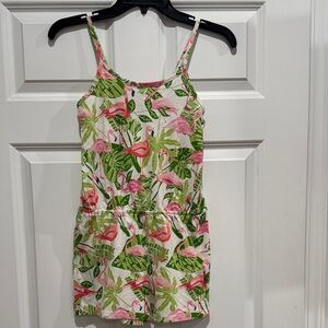 Flamingo Print Romper